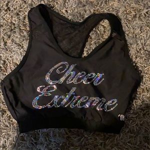 black CEA sports bra